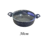 Çırağan 30 cm Gri Granit Derin Tencere