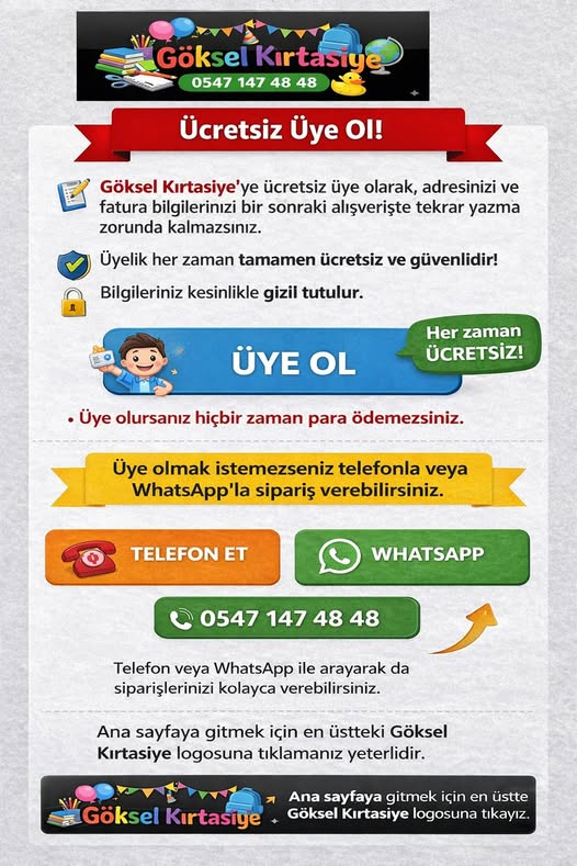 Göksel Kırtasiye Üyelik